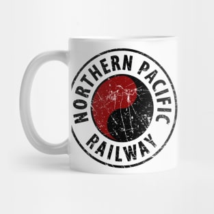 Distressed Northern Pacific Railway Mug